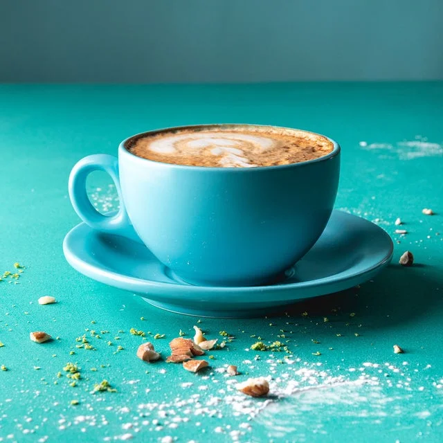 A freshly brewed Santander Supremo Latte from Peak 9